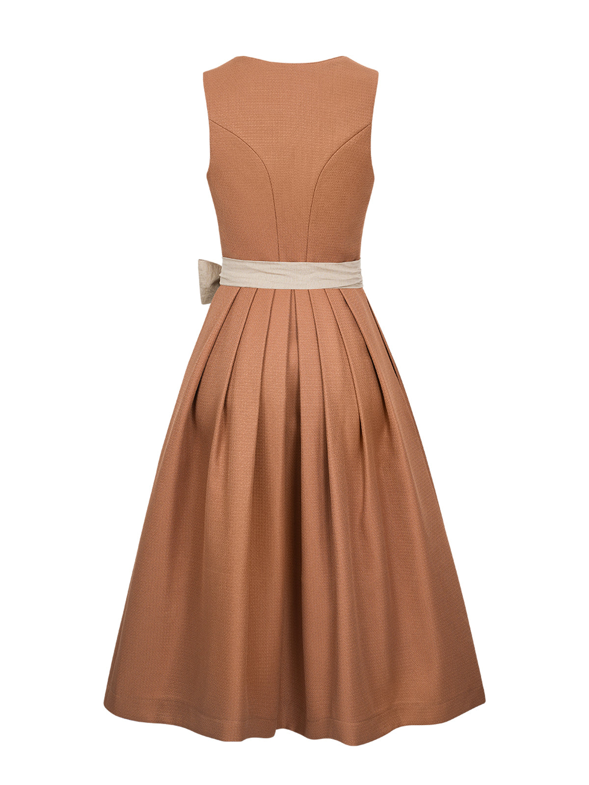 Klassisches Dirndl Camille Dusty Orange, Herz-Ausschnitt