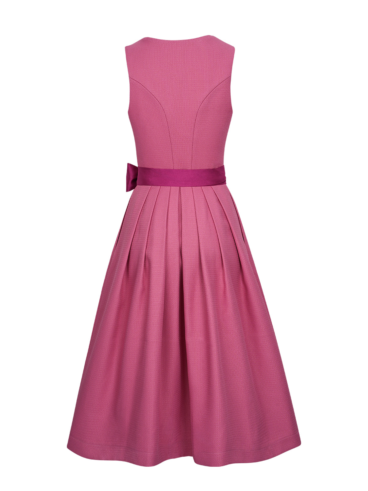 Wiesn Look Camille Beerenfarbenes – Dirndl in Pink mit Herz-Ausschnitt