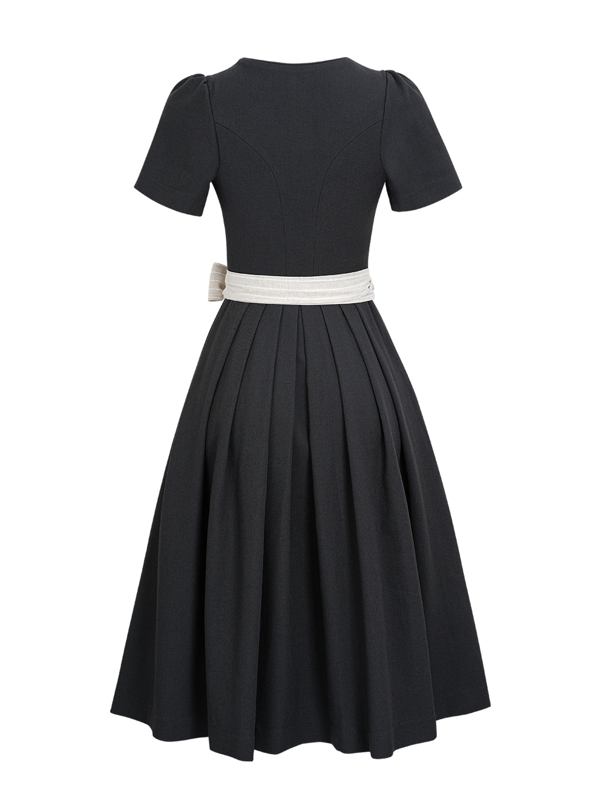 Wiesn Look Ava – Dirndl in Grau mit Herz-Ausschnitt