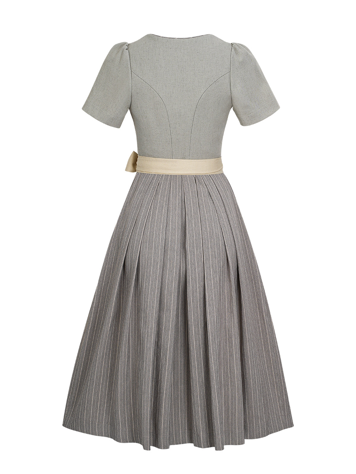 Dirndl Ava – Knopfverschluss in Grau