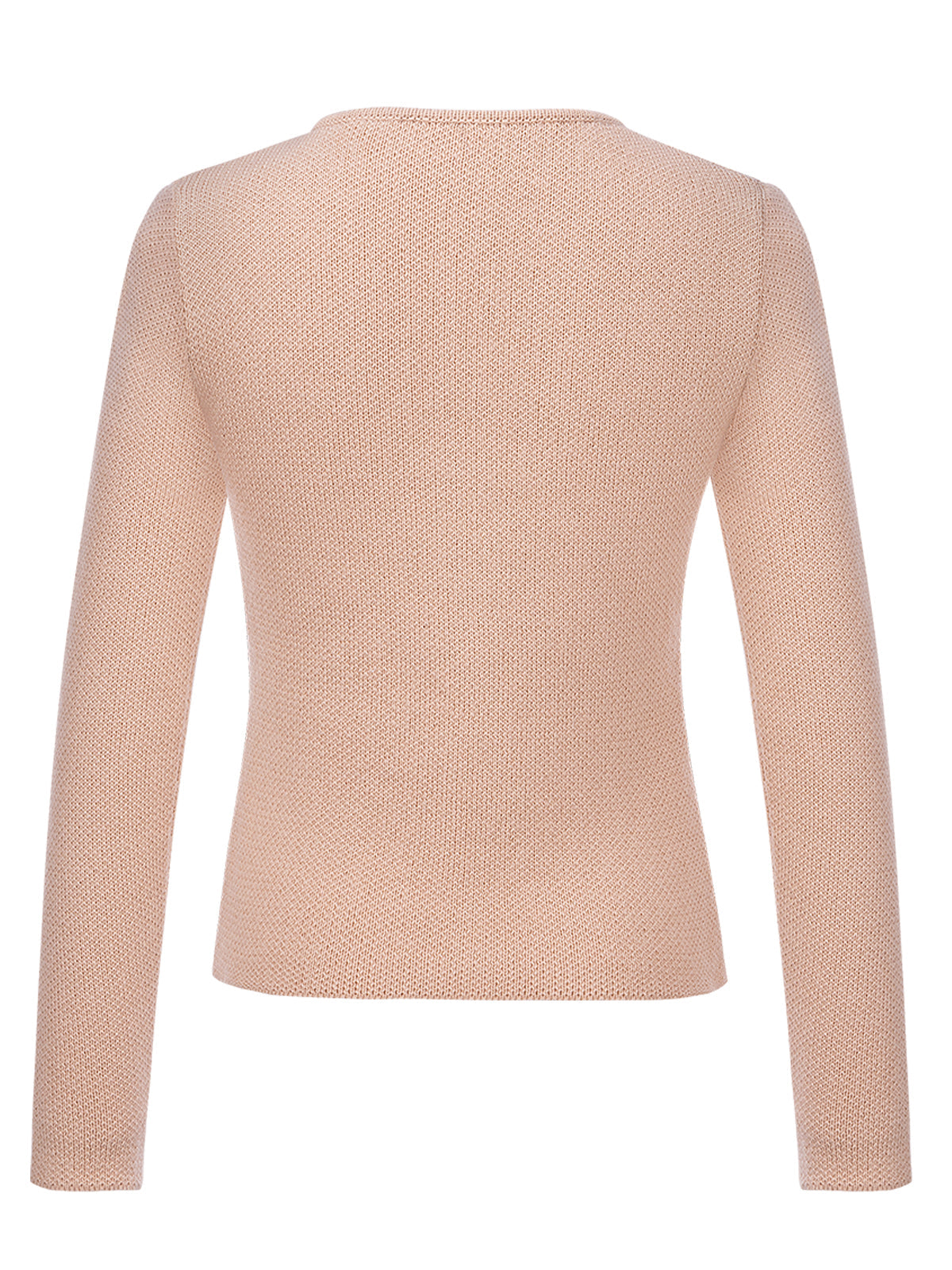 Klassische Strickjacke Mira Creme | Braun