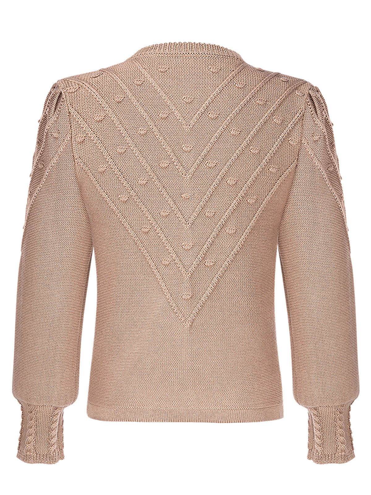 Feinstrick Trachtenjacke Renata Brown in Braun