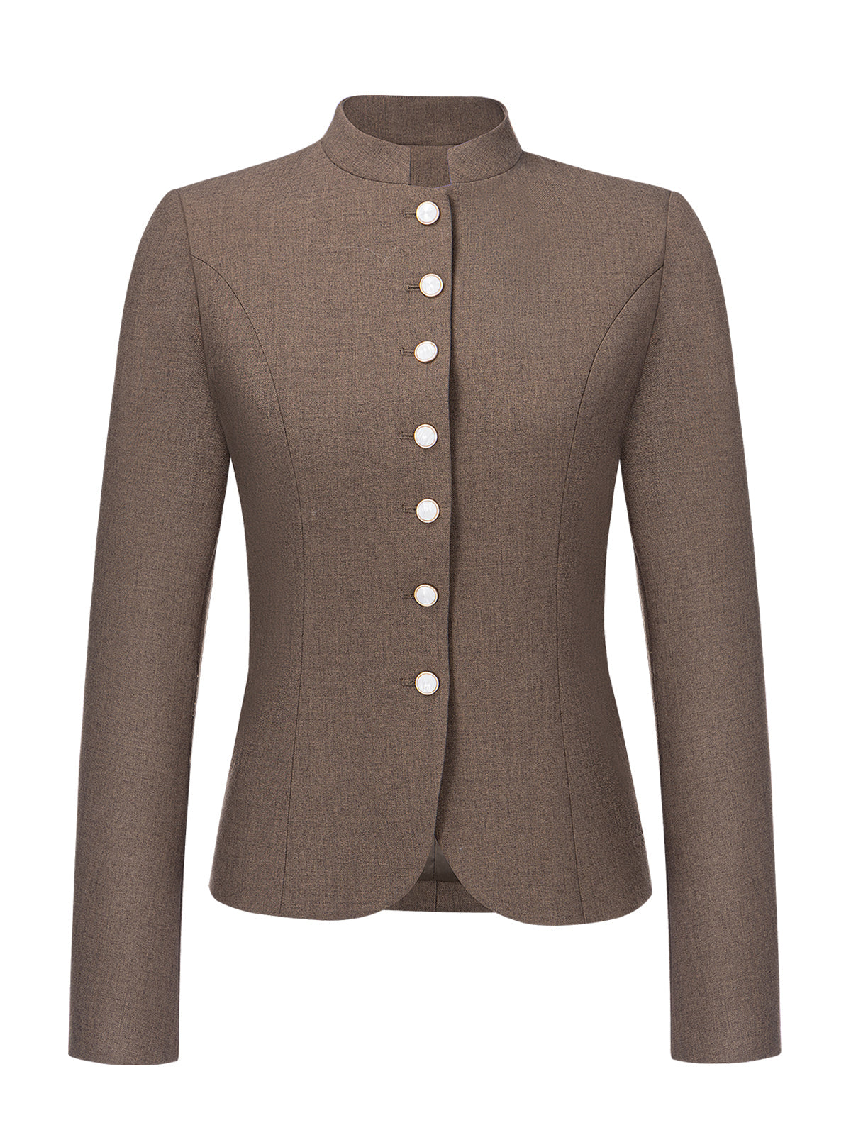 Klassische Strickjacke Damenjacke Barly Dark Olive | Braun