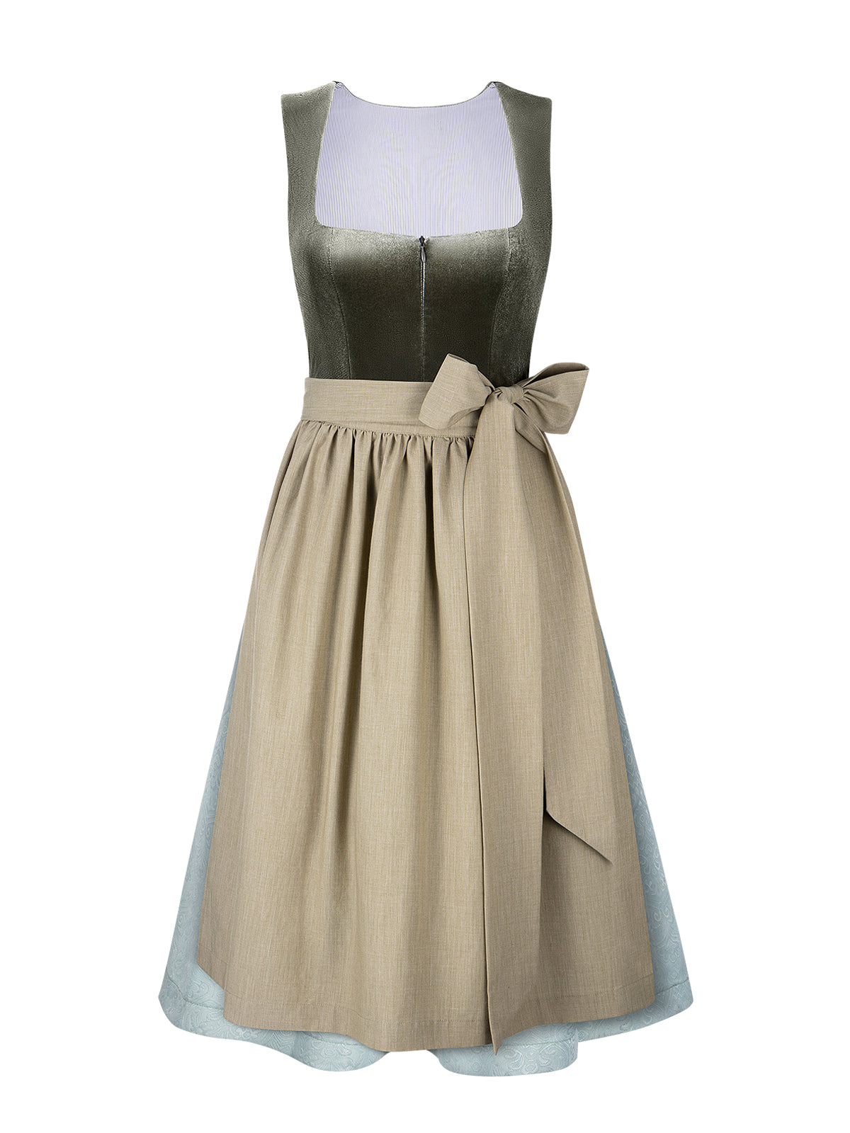 Watt | Dirndl für Damen | Grün | Gerader Ausschnitt