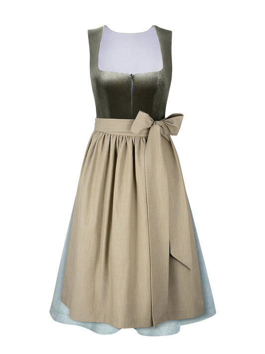 Watt | Dirndl für Damen | Grün | Gerader Ausschnitt