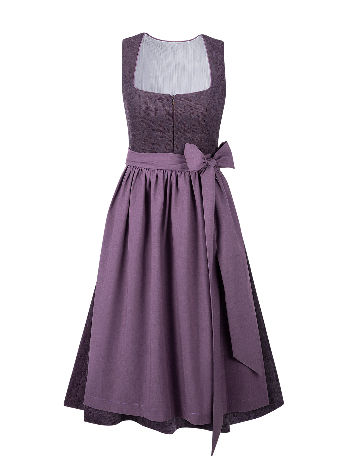 Dirndl Akela in Lila mit Gerader Ausschnitt