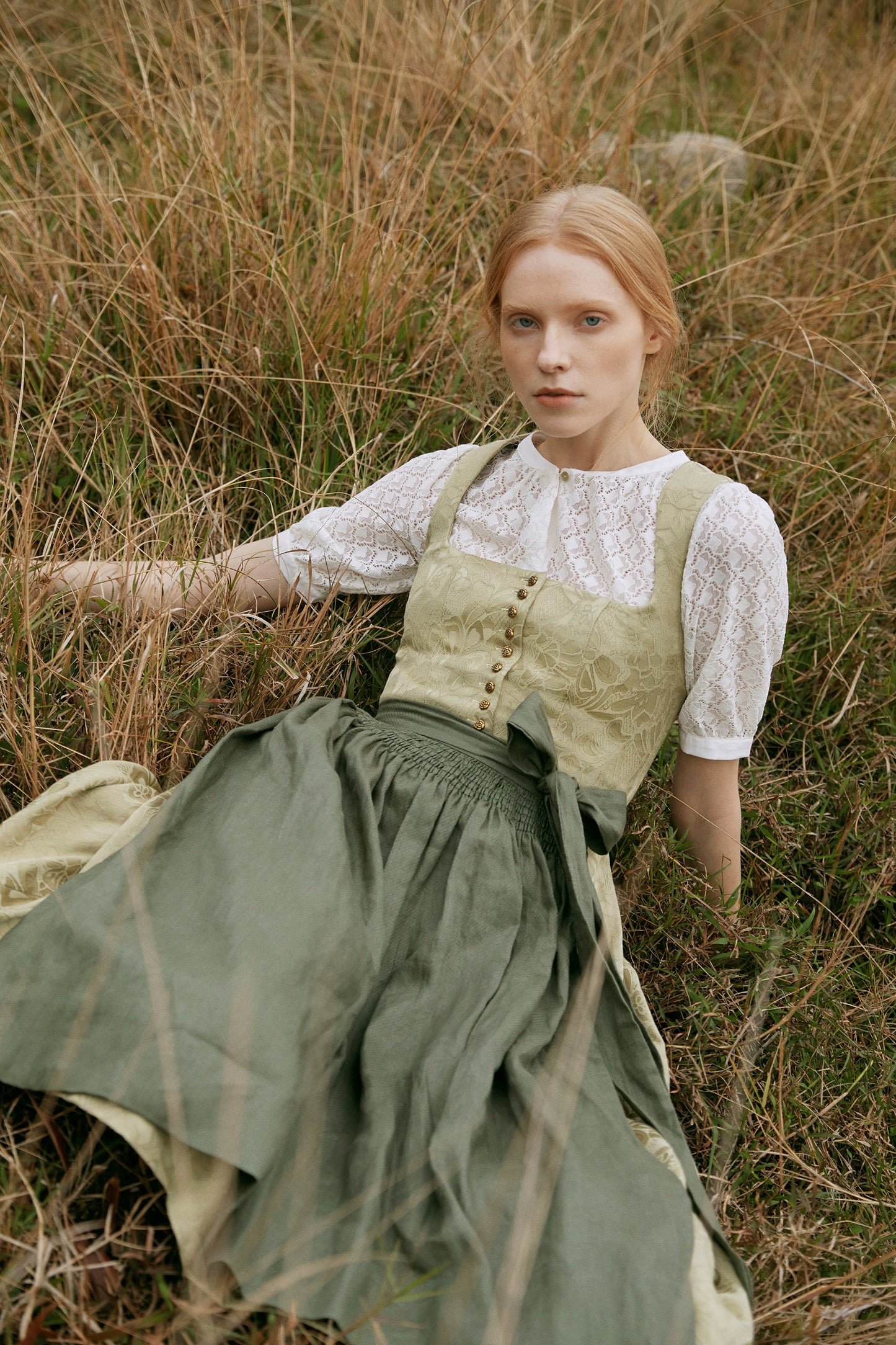 Rosalie Helles Grun Dirndl im traditionellen Stil in Grün