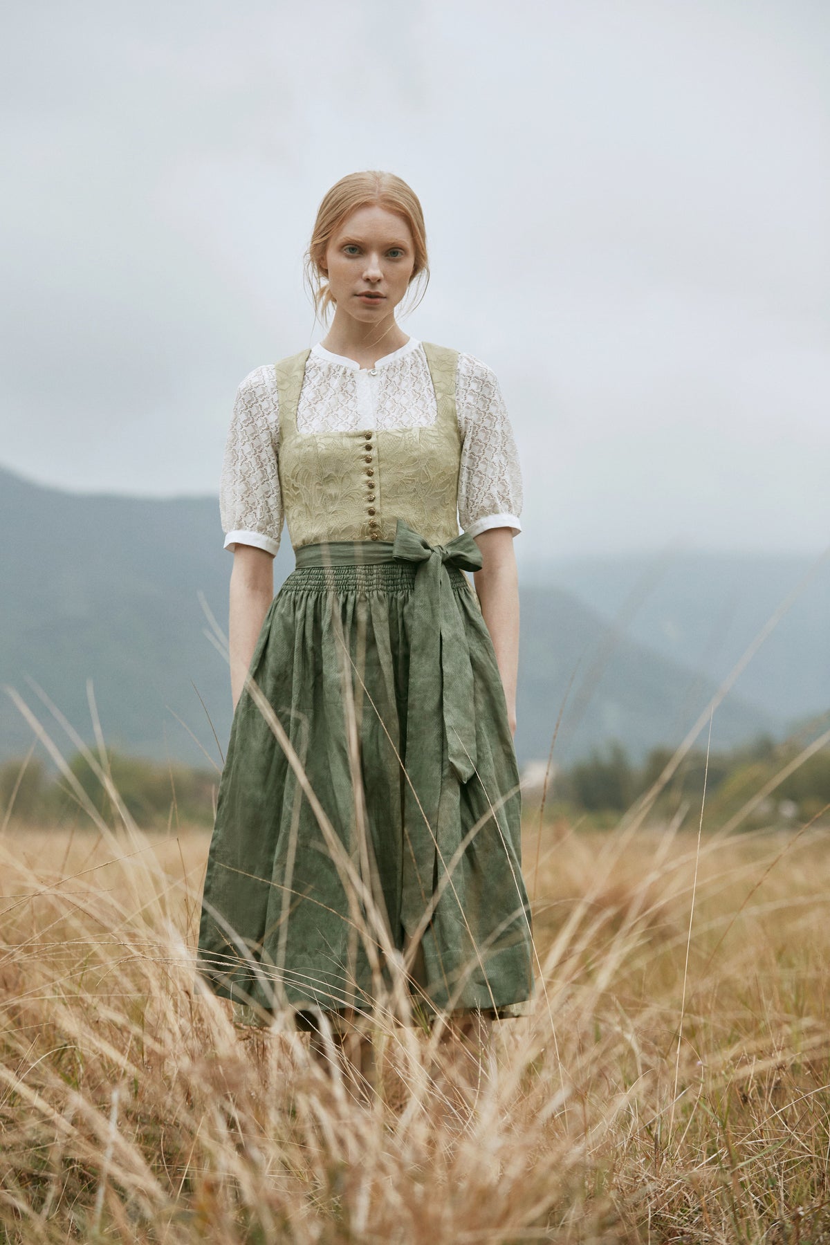 Rosalie Helles Grun Dirndl im traditionellen Stil in Grün
