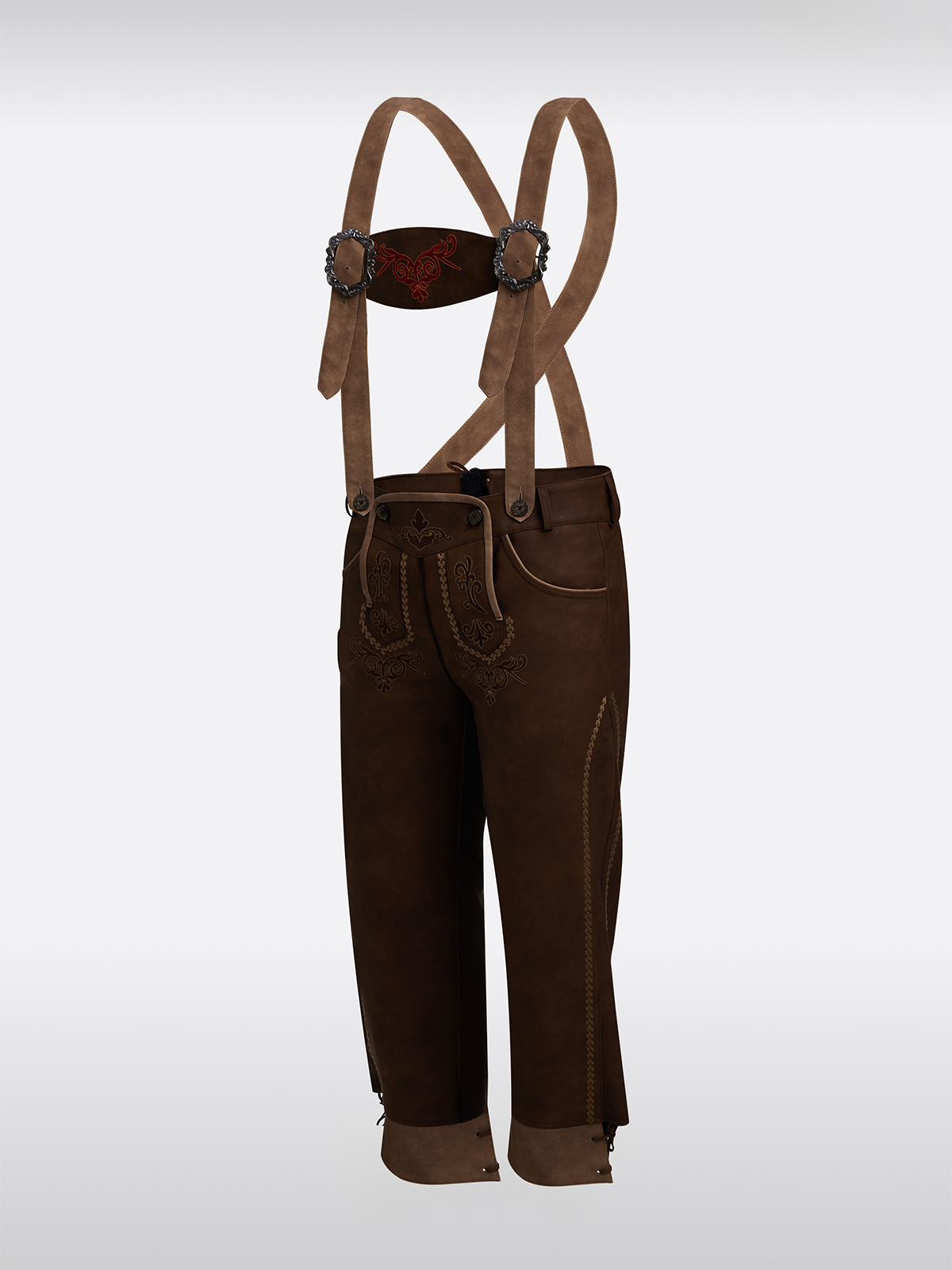 Herren Trachtenhose Theodor Braune mit Stickereien