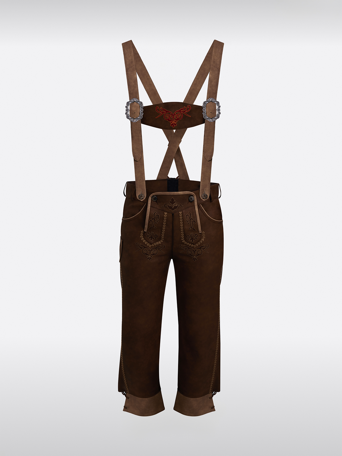 Herren Trachtenhose Theodor Braune mit Stickereien