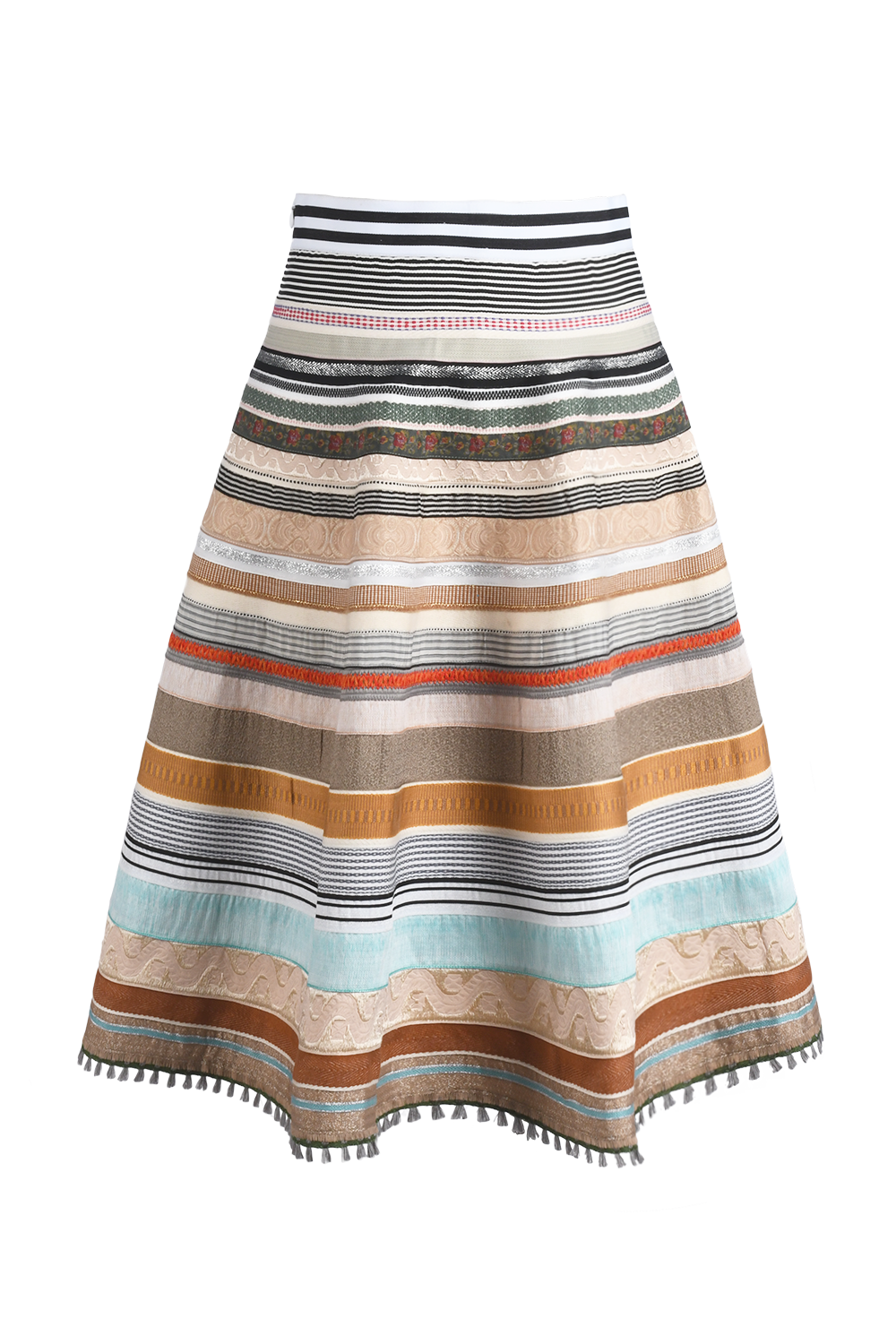 Banderrock Colia Festlich Midi-Trachtenrock – Gelb